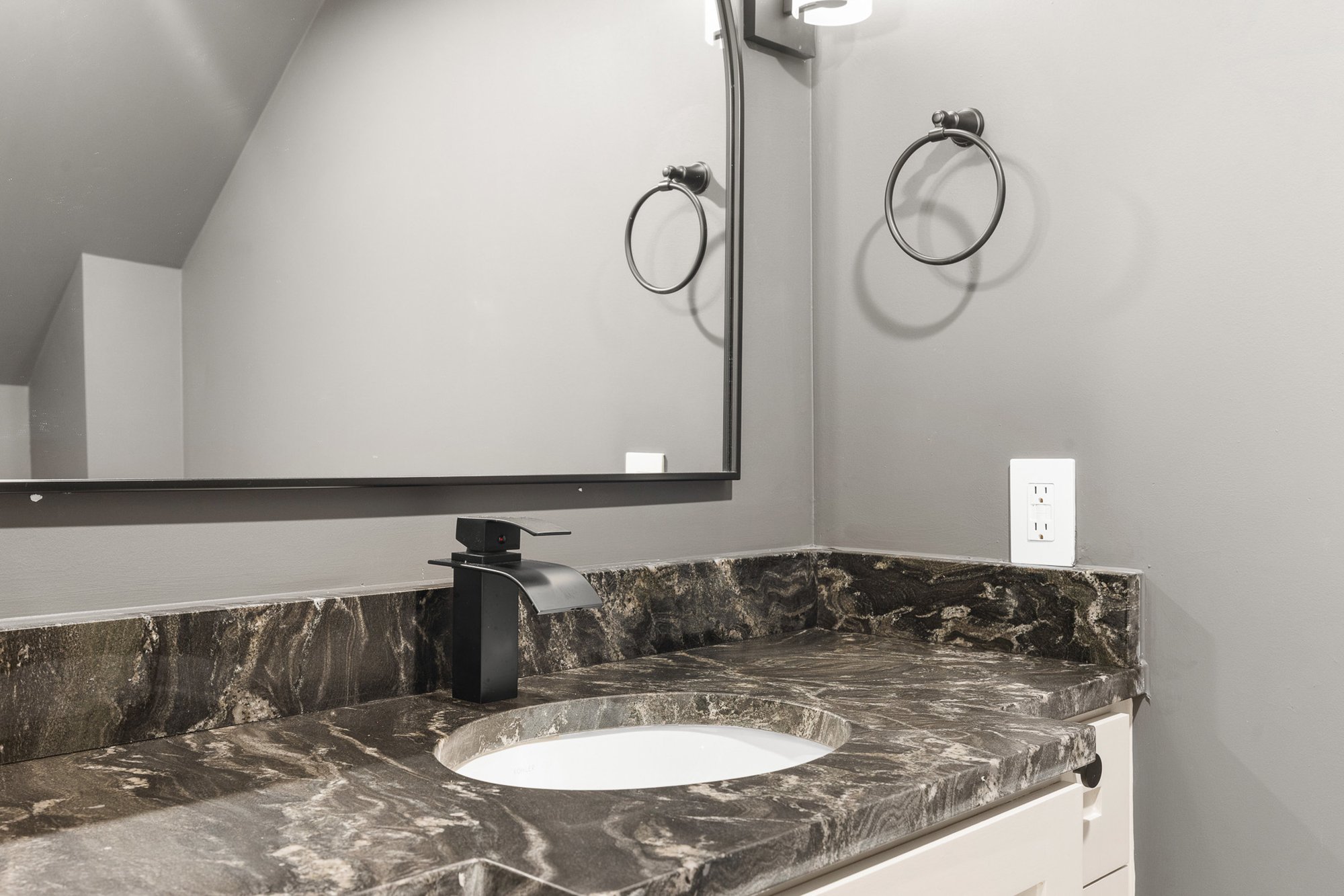 Staircase Powder Bath Staircase Powder Bath