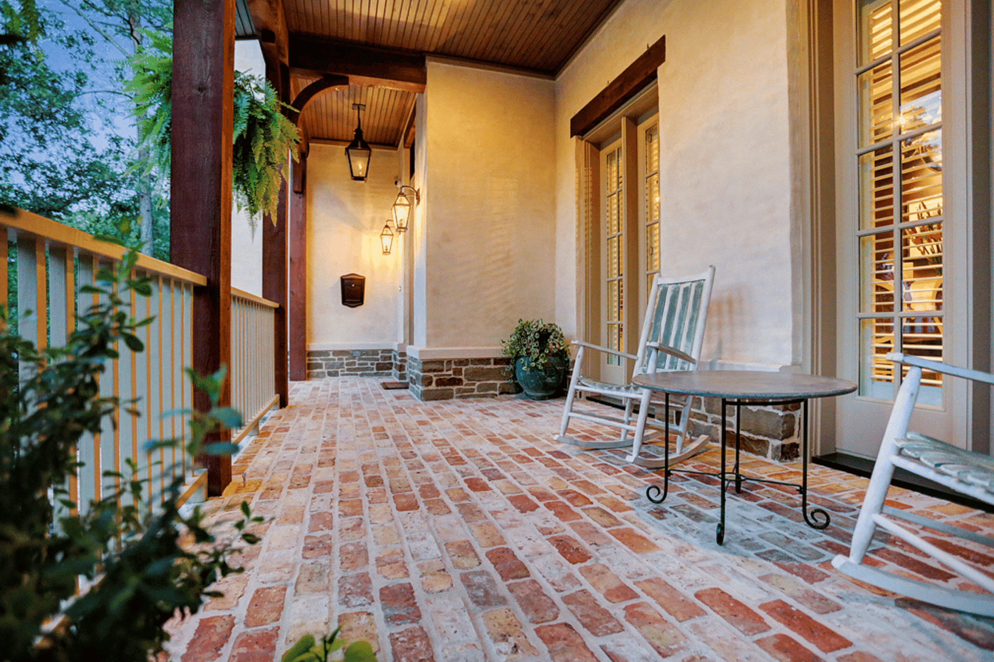 Brick Porch in Houston