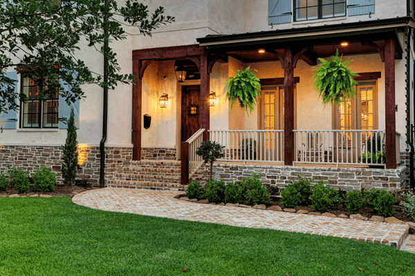 Front Porch in Houston Remodel