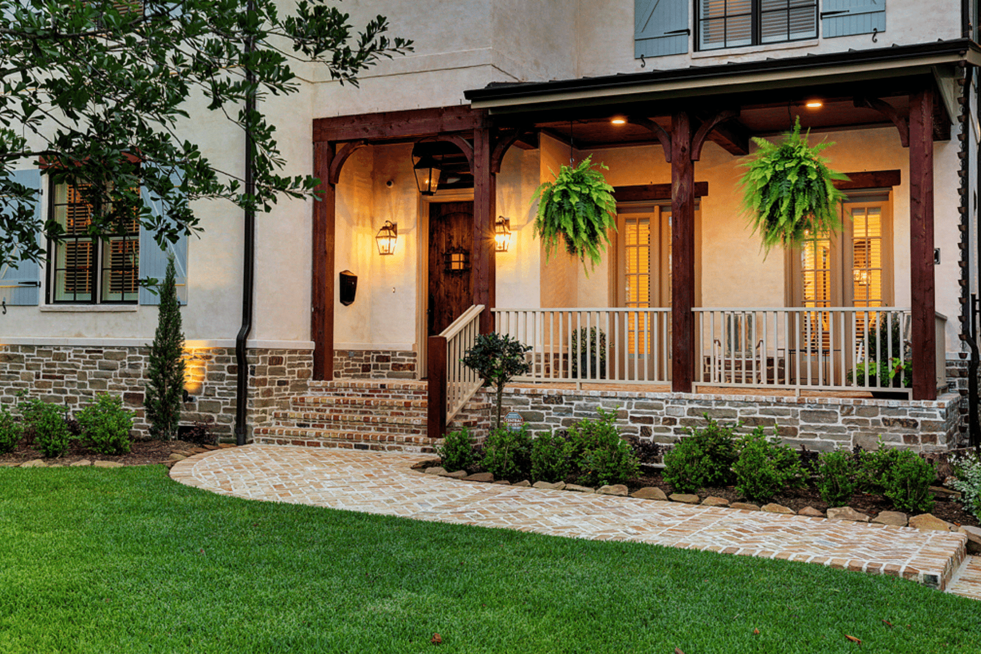 Front Porch in Houston Remodel