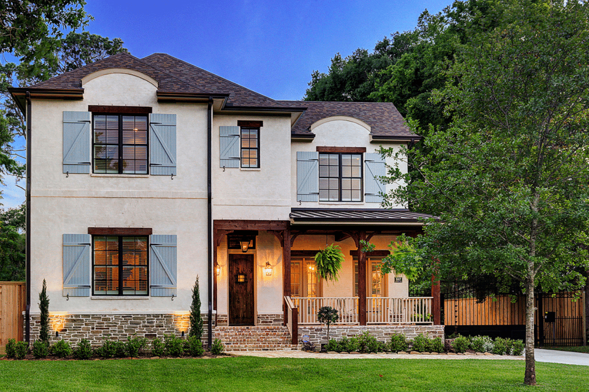 French Country Exterior in Houston