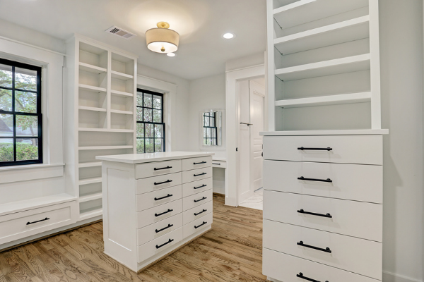 Custom Master Bedroom Walk-In Closet Renovation Houston