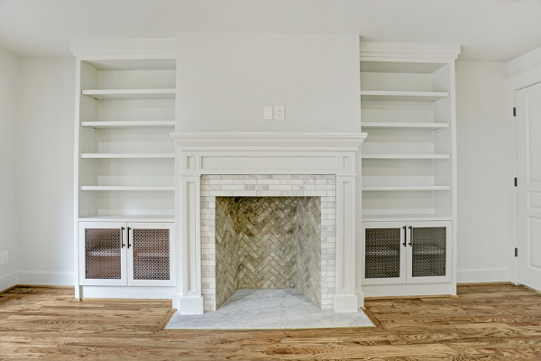 Houston Double Sided Fire Place Renovation Master Bedroom