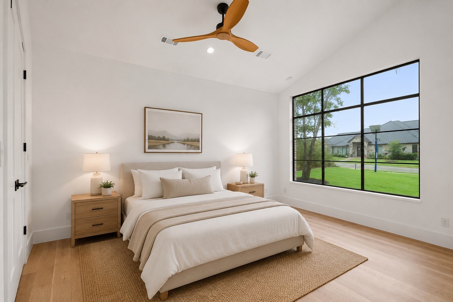 Comfortable guest bedroom with flexible design for family or visitors