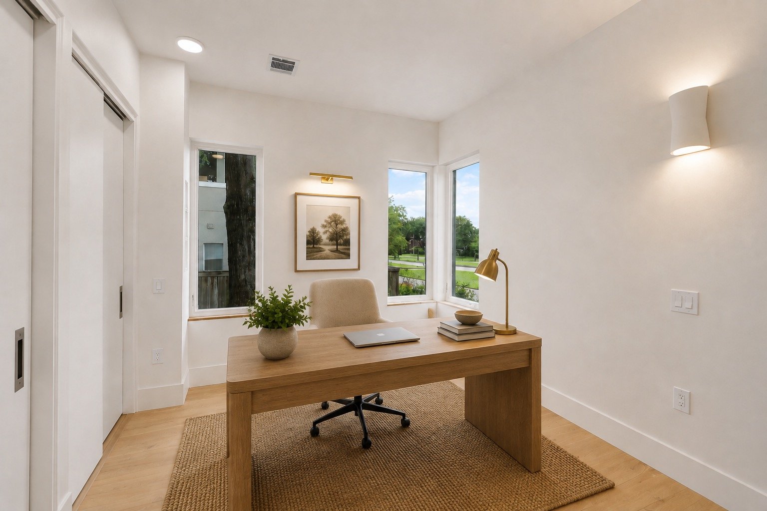 Earthy Home Office Earthy Home Office
