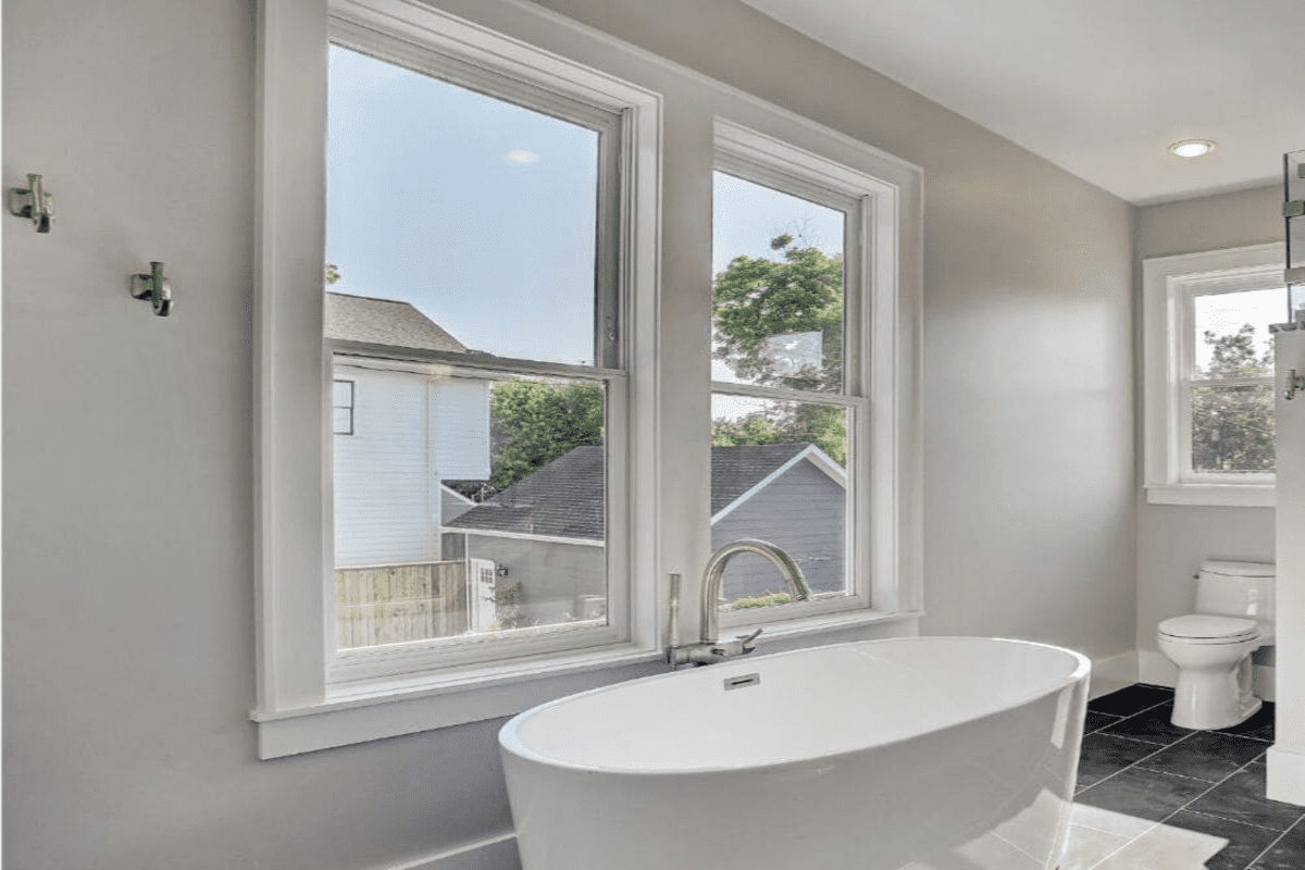 Classic Master Bathroom in a Historic Remodel in the Houston Heights