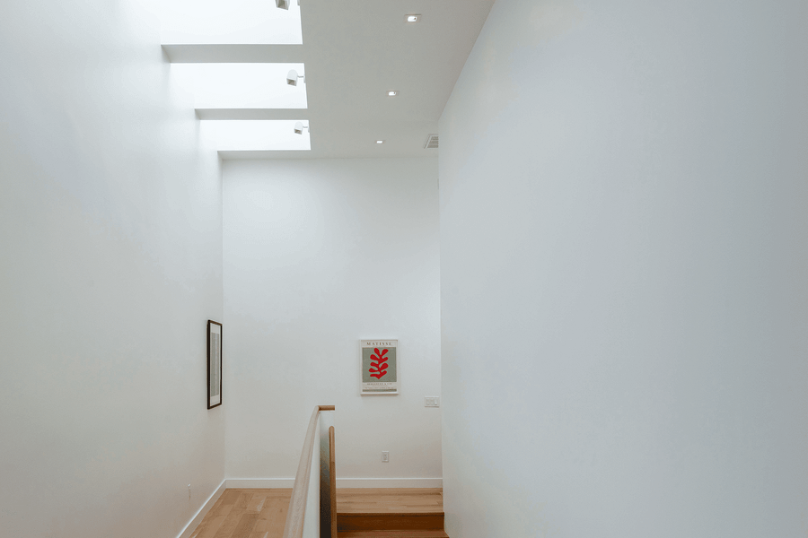 Contemporary Style Home Skylights Inside Houston Texas Remodel
