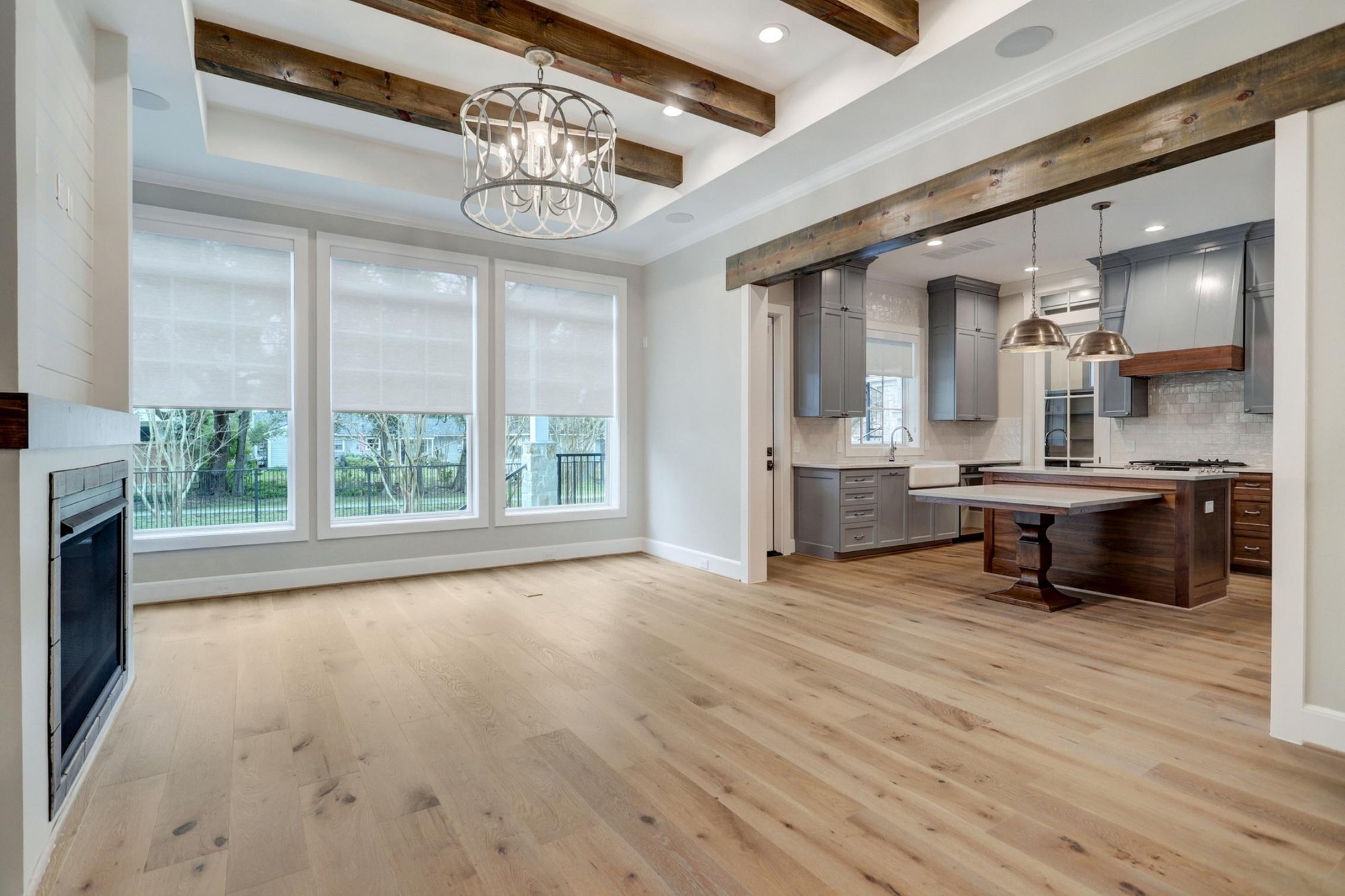 Open Concept Living Room and Kitchen Combo