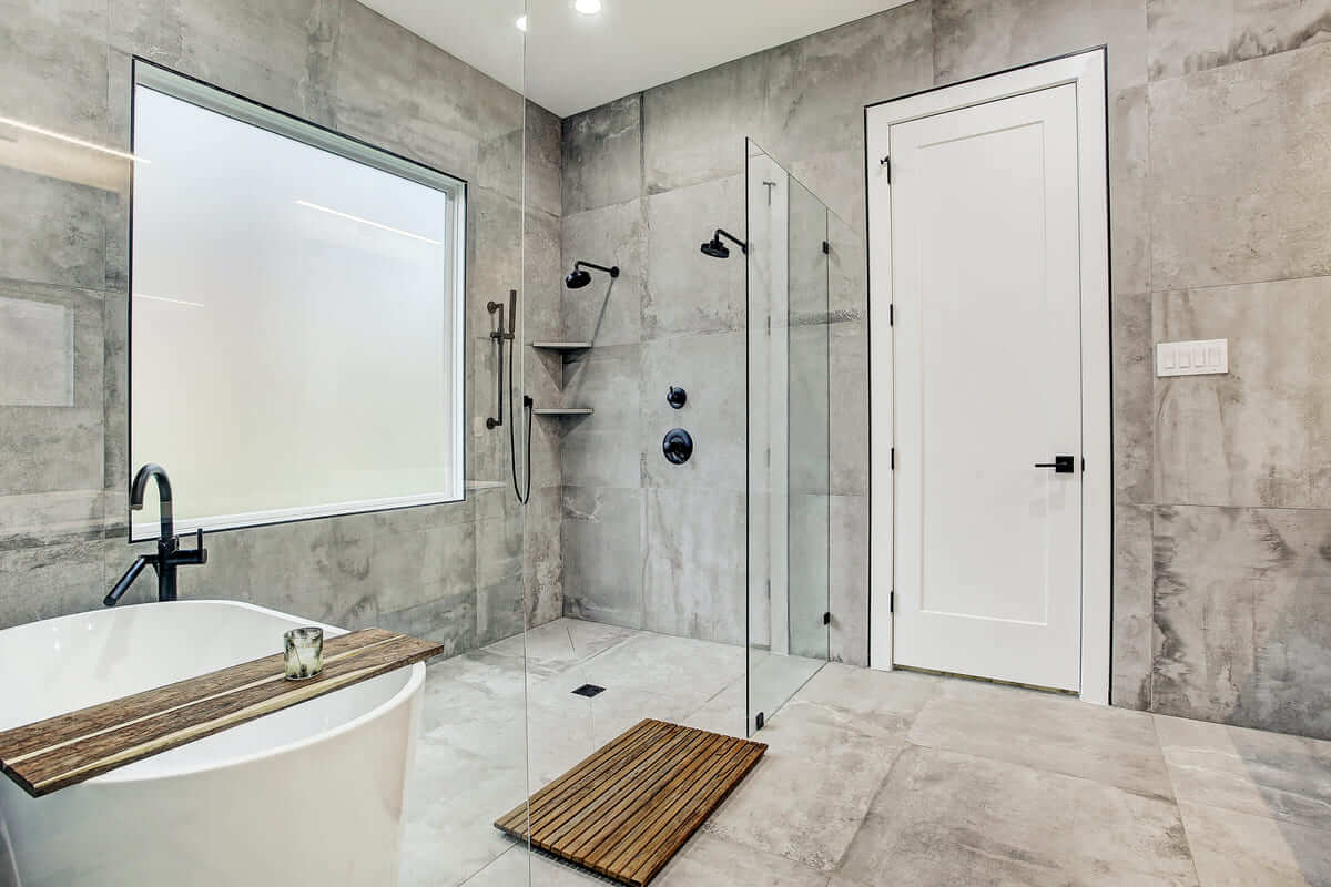 Oxford Street Home Remodel Lip Less, Walk In Shower