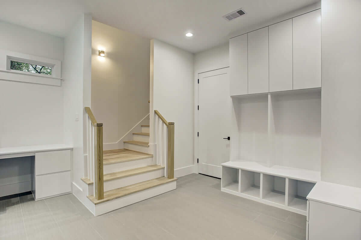 Oxford Street Home Remodel Mudroom in Garage Addition