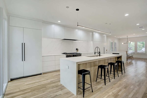 Oxford Street Home Remodel Open Layout White Kitchen