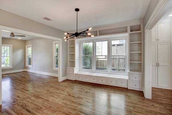 Custom Built-in Storage Space in the Living Room