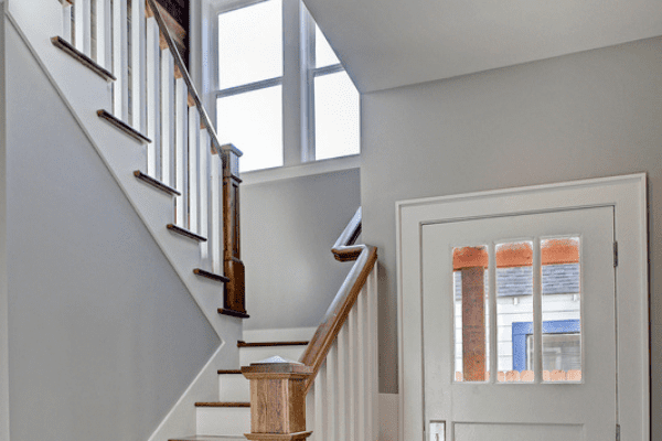 Historic Heights Neighborhood Remodel Entryway and Staircase