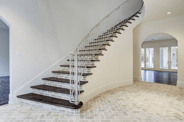 Brick Flooring and Brick Riser Staircase  (1)