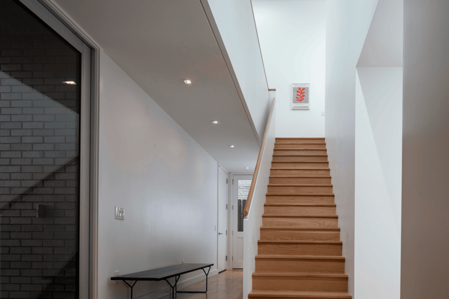 Contemporary Style Home Skylights Inside Houston Texas Remodel