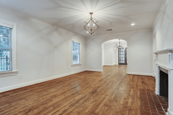 Living Room Space with Fireplace 