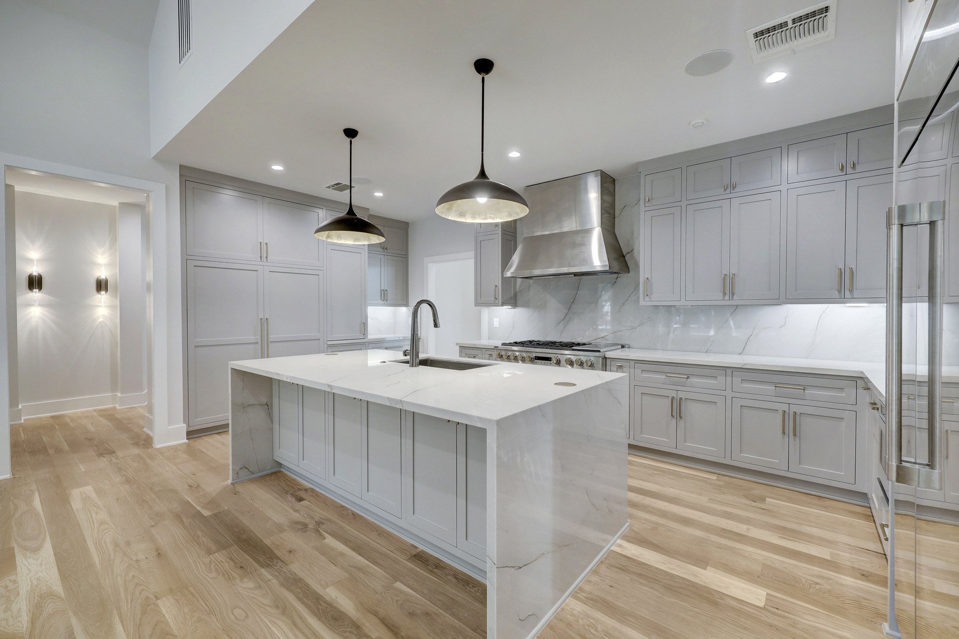 Beautiful Modern Kitchen with Marble Counter tops