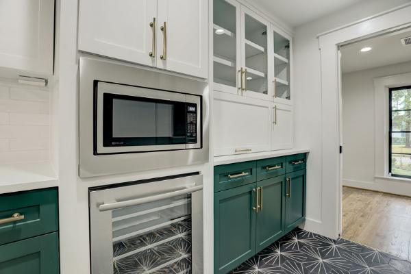 Houston Kitchen Remodeling Green Cabinets