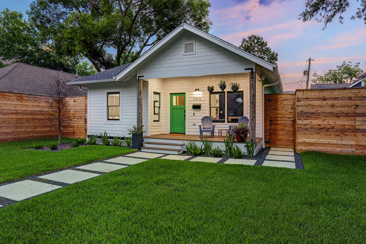 Ashland 1418 Houston Addition & Remodel Front Elevation