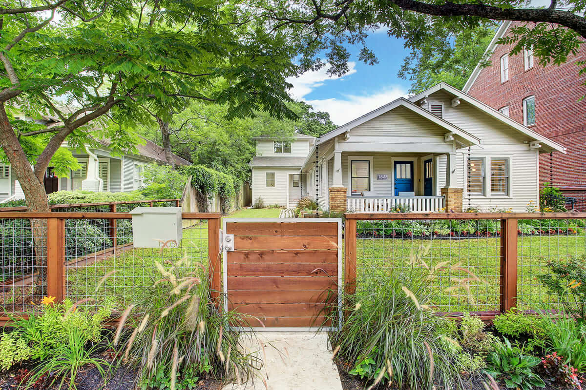 Oxford Street Home Remodel Front Yard and Gated Entryway