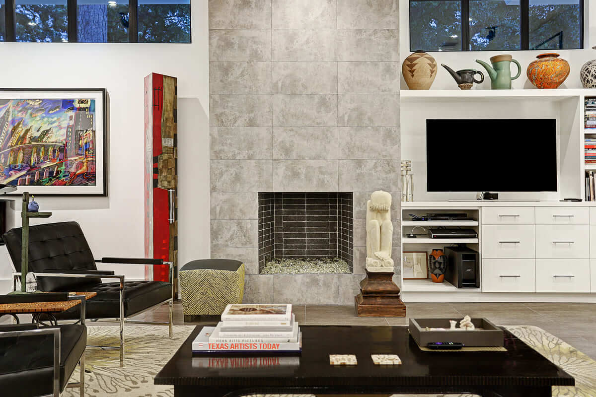 Lawrence Living Room and Fireplace