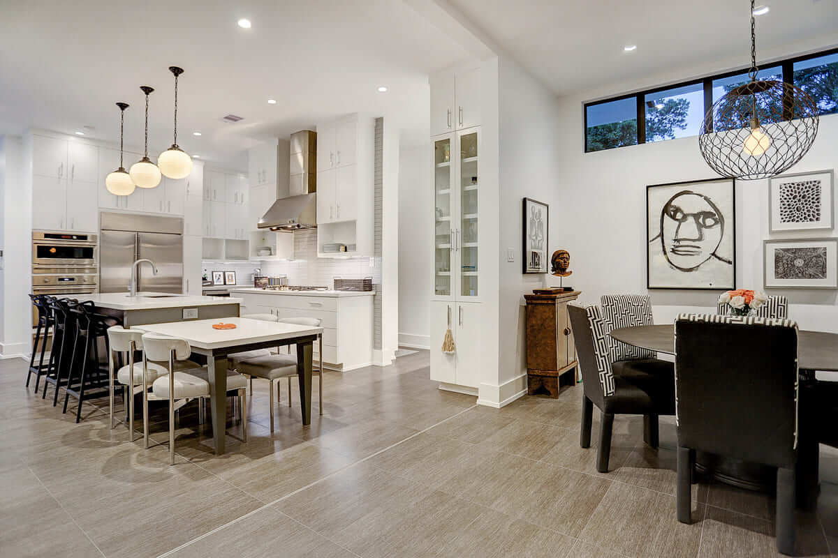 Open Concept Kitchen and Dining Room