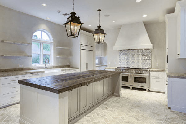 Kitchen Remodel With Custom Made Reclaimed Wood Countertop  (2)